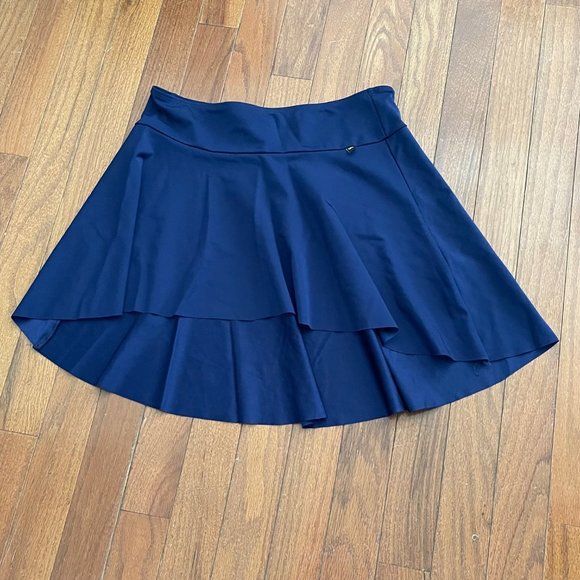 Mariia Skirts Mariia Navy Blue Dance Ballet High Low Skirt Me52